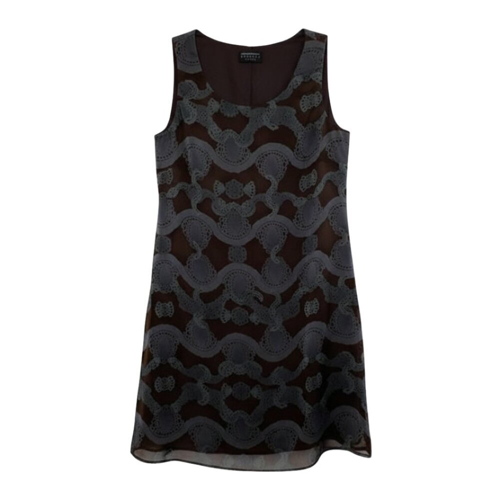 Liz Claiborne Petite Sheer Lined Sleeveless Dress - Size Medium